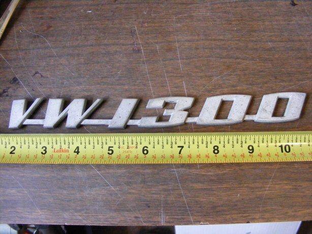 Vw 1300 badge volkswagen trim emblem