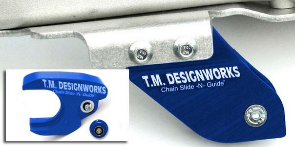 Tm designworks slide-n-guide kit blue for yamaha yfz450 06-09