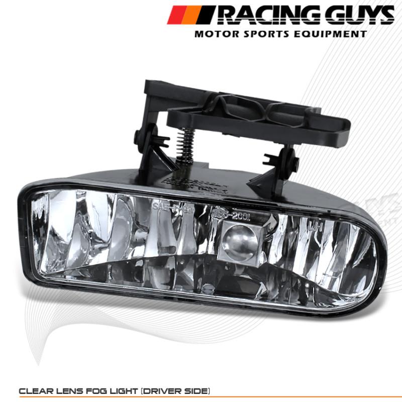 99-02 chevy silverado heavy duty driver left side chrome fog light driving lamp