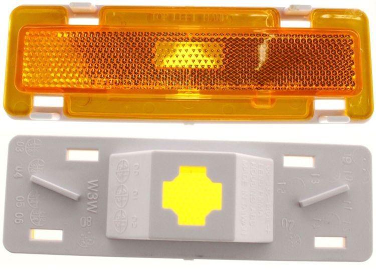 Side marker light lamp lens & housing driver's left side