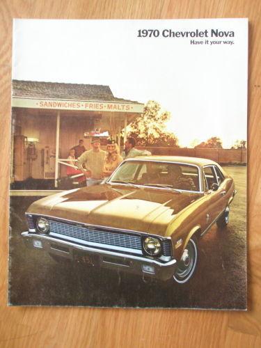 1970 chevrolet nova dealer sales brochure 70 chevy ss