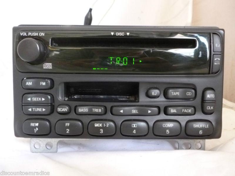 01-04 ford explorer mustang radio cd cassette 4l2t-18c868-da oem *