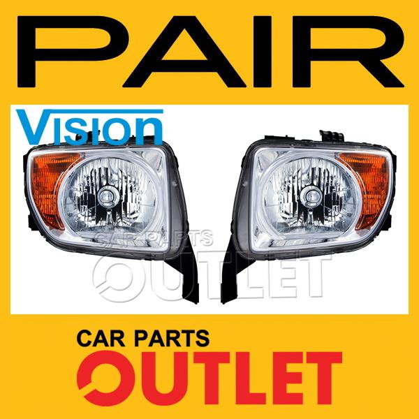 2003-2006 honda element head light lamp replacement new pair set left+right l+r