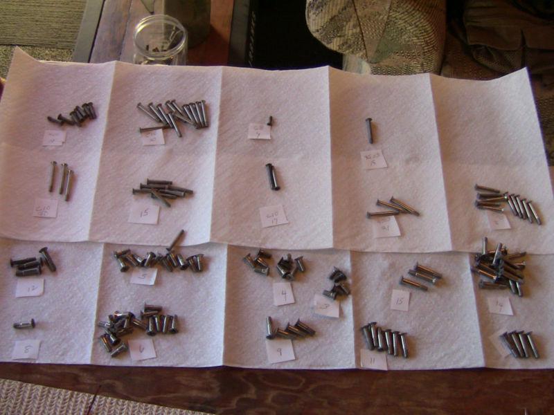 (a lot of 124) nas4204 , nas4503, tri-wing bolts c10, tri-wing bolts 10c pbf, 