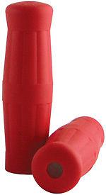 V-factor red old school nostalgic hand grips for harley sportster dyna bobber