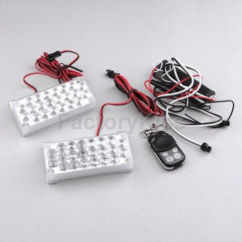 New 22 led white flash strobe emergency light w/ wireless remote control #820