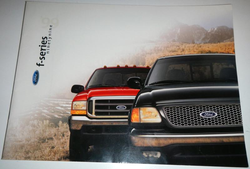 1999 ford f-series brochure ft f150 f250 & super duty f250 350 450 550