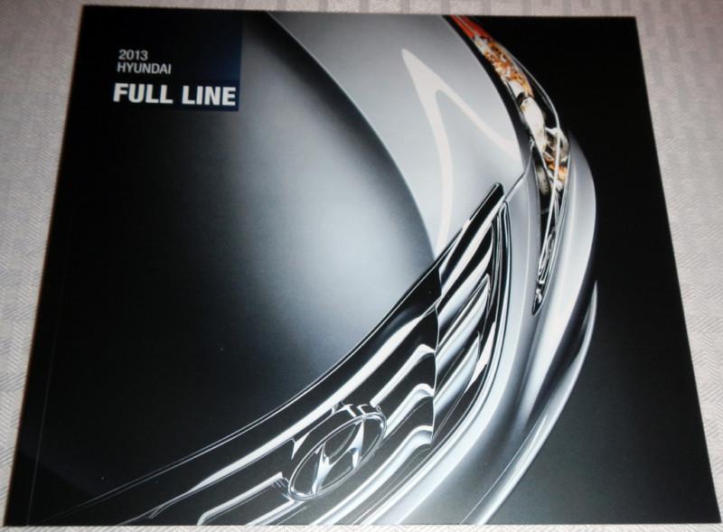 2013 hyundai full line vehicle brochure