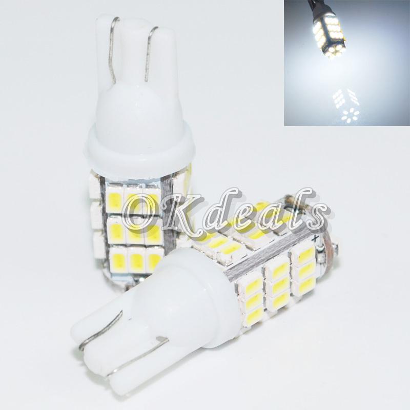 2x t10 168 194 w5w white 42 smd led wedge side turn signal light lamp bulb