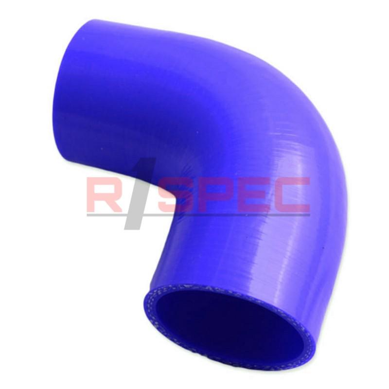 Universal blue 2.36'' 3 ply 90 degree silicone hose coupler 60mm turbo intake bl