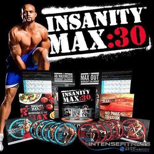 Shaun t&#039;s beachbody-ma×:30 lnsanity w0rk0ut deluxe full set 13dvds freeshipping.