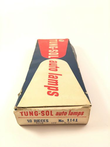 Vintage tung-sol auto lamps 12 volt  no. 1141 9 of 10 bulbs