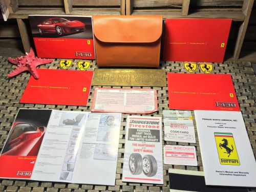 2005 ferrari f430 f 430 owners manual + unused service/warranty vouchers ((oem)