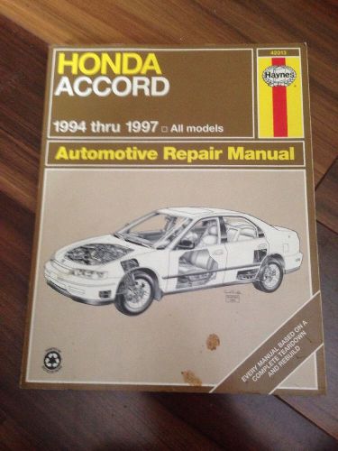 Haynes honda accord 1994 thru 1997