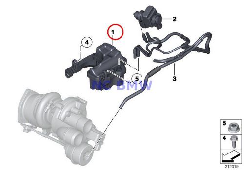 Bmw mini genuine turbocharger vacuum reservoir tank r55 r55n r56 r56n r57 r57n r