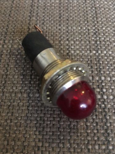 1/2&#034; drake 100k red smooth lens dash panel light 5100-182 lamp 75w 125v rat rod