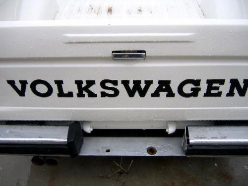 Vw rabbit pickup truck tailgate decal &#034;volkswagen&#034; in black new!