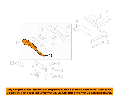 Subaru oem 2007 b9 tribeca-glove box door 66126xa02amv