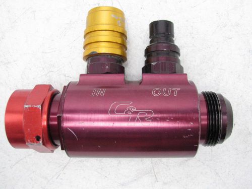 C&amp;r recirculator radiator coolant valve -20an nascar arca xfinity k&amp;n #2