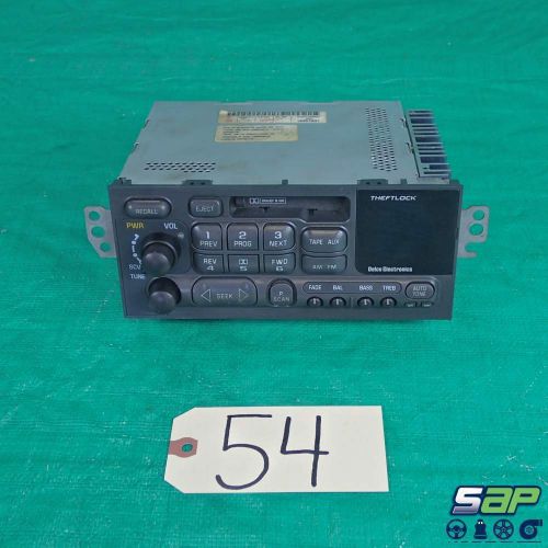 1999 chevrolet corvette oem delco radio cassette player 56k miles c5 ls1 gm a54