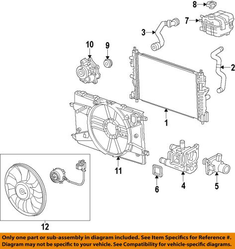 Chevrolet gm oem 12-15 sonic-engine coolant thermostat housing 25192228