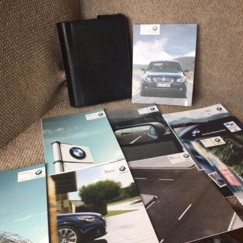 2008 bmw 528i 535i 550i 528xi 535xi oem complete owners manual set with case