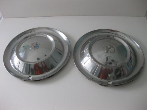 1954 plymouth hubcaps (2) 15&#034; 1950s patina hotrods ratrods originals 1953 1955