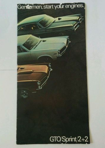 Original 1967 pontiac high performance dealer brochure gto,  sprint,  2+2