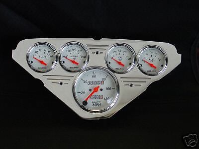 55-59 chevy truck dash insert w/ 1300  auto meter gauges