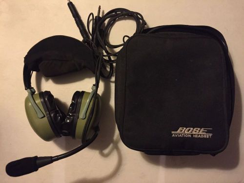 David clark h20-10 aviation headset with mic &amp; bose case