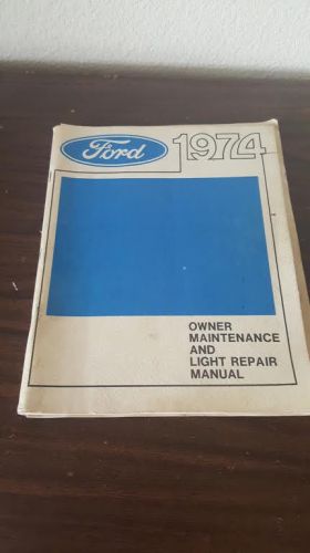 1974 ford pinto maintenance &amp; repair manual with a/c evap instructions