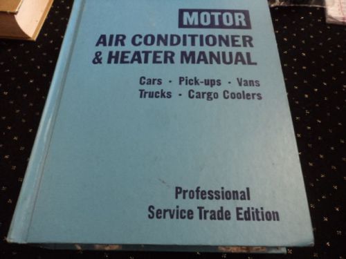 Motor air conditioner/heater manual/cars/trucks/vans/cargo coolers prof edi.