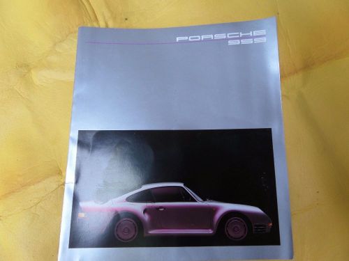 Porsche 959 foldout brochure - german text - rare