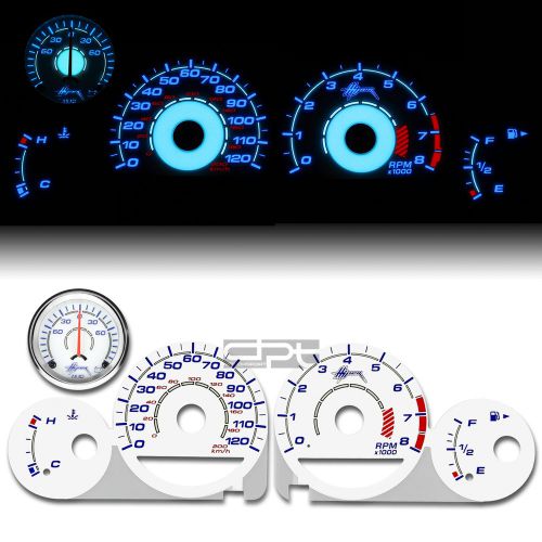 Reverse indiglo glow gauge white face for 00-01 dodge/plymouth neon tachometer