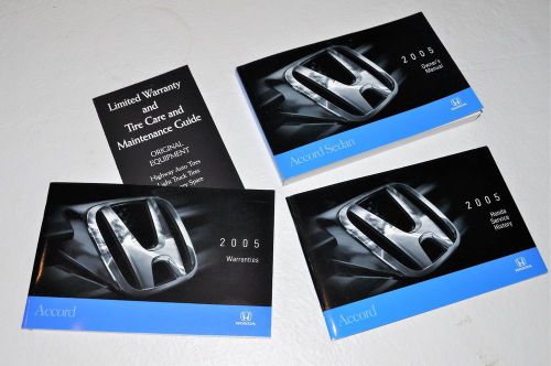 2005 honda accord owners manual w/accompanying booklets