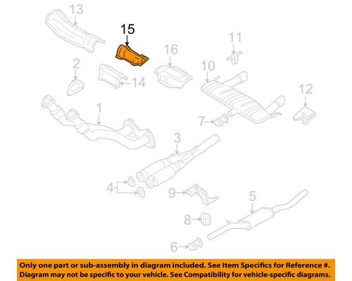 Audi oem 01-06 tt quattro 1.8l-l4 exhaust-rear shield 8n0253731c