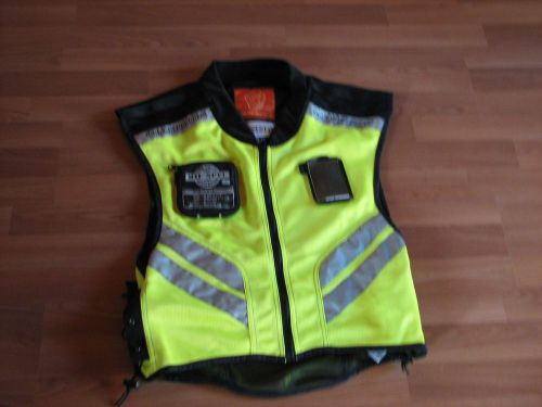 Icon  mesh motorcycle visibility vest (mil-spec yellow)  size regular med-lg