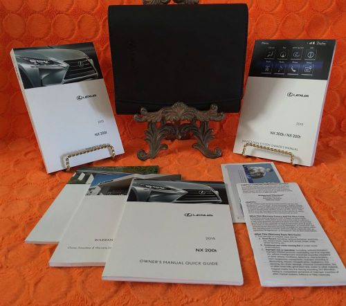 2015 lexus nx 200t 200 t nx200t owners manual set 15 w/ navigation system book