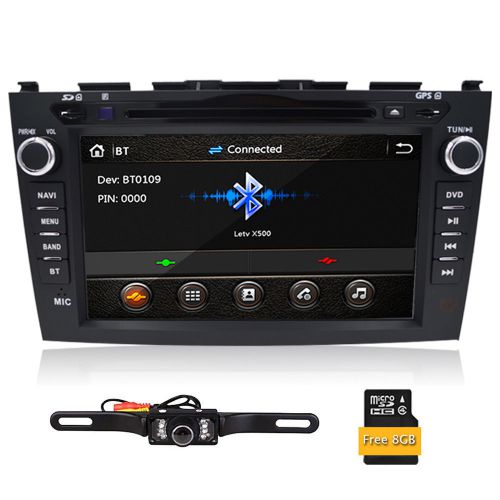 In dash 8&#034; car stereo cd dvd player gps sat nav cd camera honda crv 2007-2011