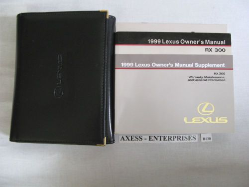 99 - 1999 lexus rx 300 rx300 suv 2wd 4wd owners manuals drivers books set # b130