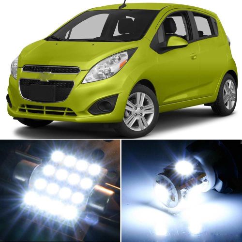 Premium xenon white led lights interior package upgrade for chevy spark