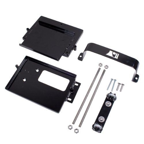 Rugged ridge 11214.52 black dual battery tray kit