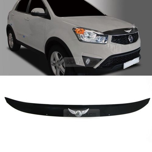 Emblem hood guard bug shield molding for ssangyong 2014-2015 actyon / korando c