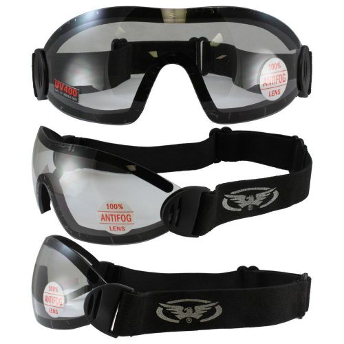 Flare panoramic vision wow riding goggles with clear lenses full  vision wow