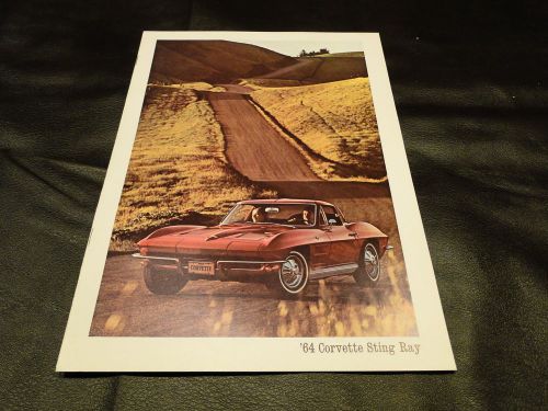 1964 corvette sales brochure mint
