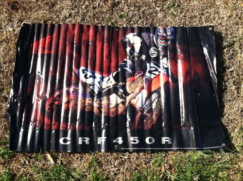 Honda crf450r banner 59&#034; x 36&#034; ( 4&#039; 11&#034; x 36&#034;) motorcross #23 supercross dirt