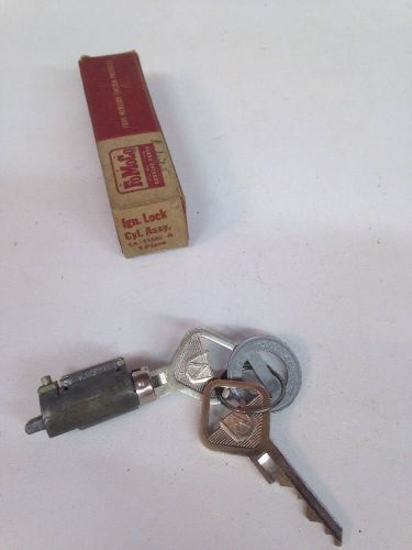 Nos ford 1949 1950 1951 ignition lock cylinder two keys