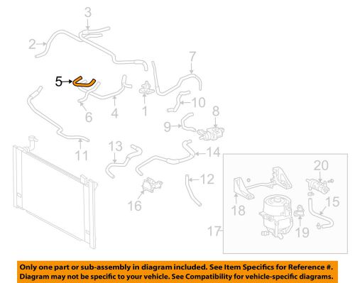 Toyota oem 04-09 prius 1.5l-l4 radiator-hose g922847010