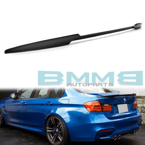 Carbon trunk spoiler for bmw f80 m3 f30 sedan boot v style xdrive turbocharged