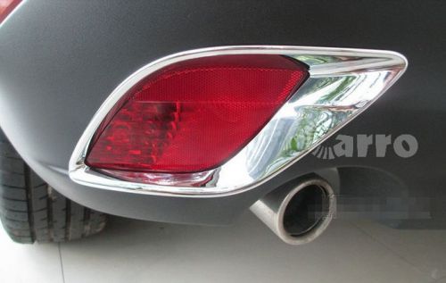 Exterior chrome abs rear fog light covers trim 2 piece fit 2013-2016 mazda cx-5